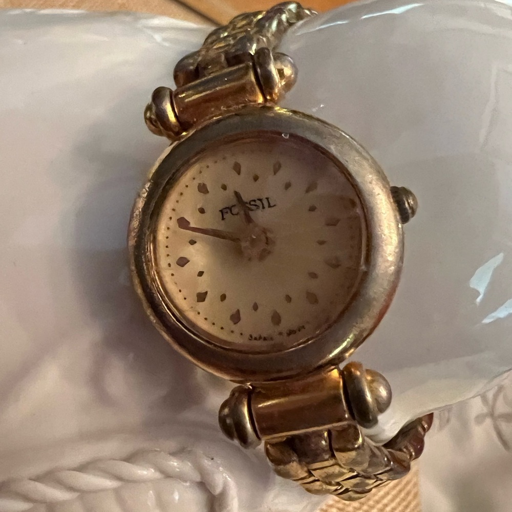 Fossil Gold and Silver-Tone Women's Watch vintage